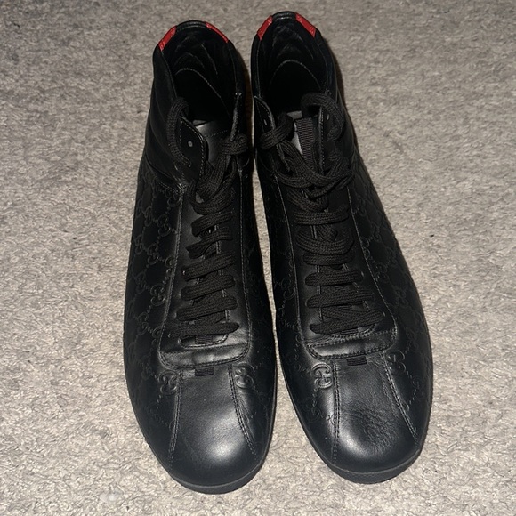 Gucci Signature Black and Red Hightops - Picture 2 of 5